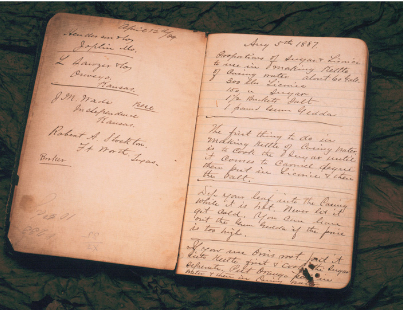 Handwritten formula from John Pinkerton for Red Man Original, August 5 1887